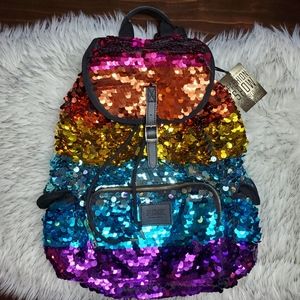 🌈 Ultra Rare 2012 Victoria's Secret Pink Fashion Show Runway Rainbow Backpack